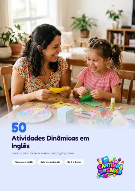 Capa Atividades Dinâmicas em Inglês